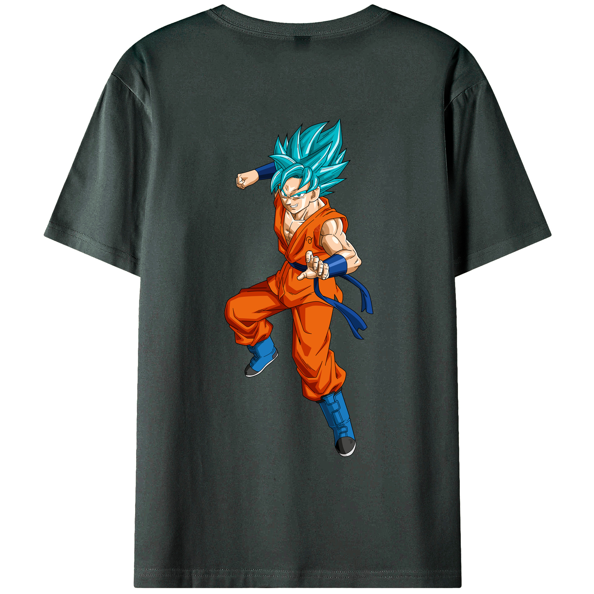 （画像用） ドラゴンボール ベジット DRAGON BALL Vegetto 綿100％ メンズ半袖Tシャツ（バックプリント） 通気性